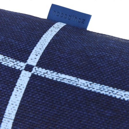 Coussin Vibes Cylinder tissu bleu marine / Ø 16 x L 50 cm - NOBODINOZ