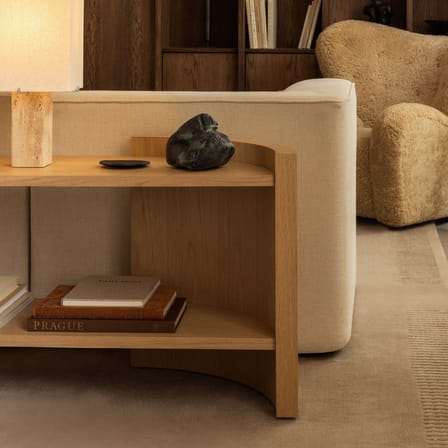 Étagère Crescent Low bois naturel / L 150 x H 60 cm - Audo Copenhagen