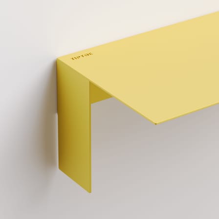 Étagère Pli Floating métal jaune / 30 x 20 cm - TIPTOE