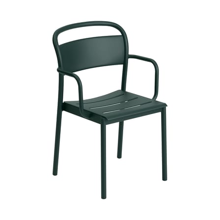Fauteuil empilable Linear métal vert - Muuto