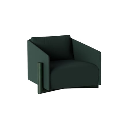 Fauteuil rembourré Timber tissu vert - KANN DESIGN