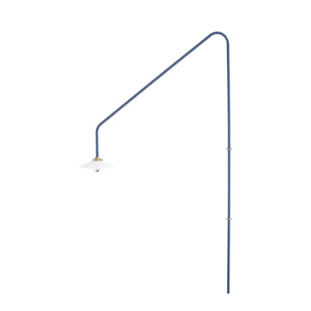 Wandleuchte mit Stromkabel Hanging Lamp n°4 metall blau / H 180 x B 90 cm - valerie objects