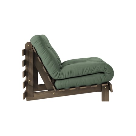 Fauteuil convertible Roots / Dormeuse & lit d'appoint - 3 positions / Structure marron - KARUP DESIGN