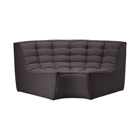 N701 Sofa UK Version textile grey / UK Version - 90° rounded corner Unit - L 120 cm - Ethnicraft