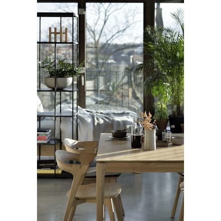 rechteckiger Tisch Bok holz natur / Eiche massiv  - 140 x 80 cm / 6 Personen - Ethnicraft