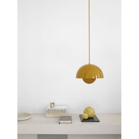 Suspension FlowerPot VP1 métal noir / Ø 23 cm - By Verner Panton, 1969 - &tradition