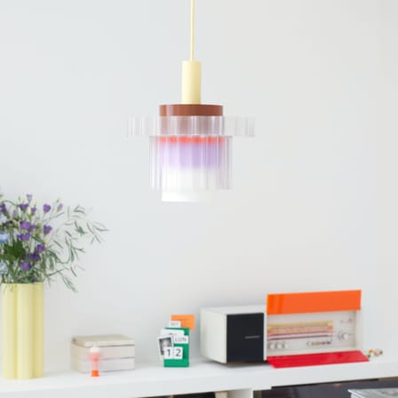 Suspension Gigi n°5 / Ø 28 x H 31 cm - Plastique recyclé / Fabriqué en France - Warren & Laetitia
