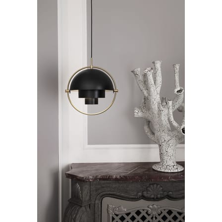 Suspension Multi-Lite Large métal or / Ø 36 cm - Modulable & orientable / Réédition 1972 - Gubi