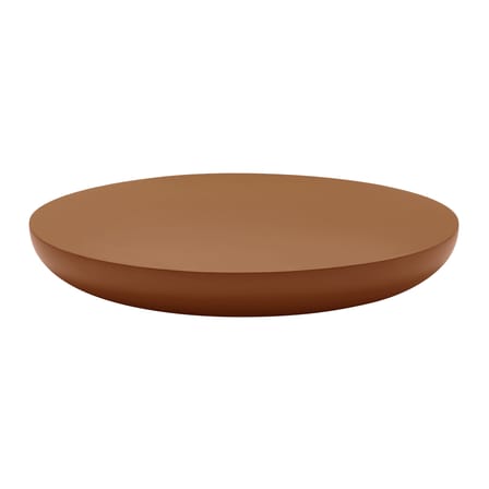 Table basse Olo Colours bois orange / Ø 100 x H 15 cm - Mogg