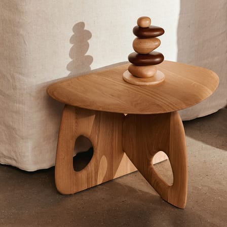 Table d'appoint Oar Small bois naturel / 55 x 40,2 x H 35.5 cm - Ferm Living