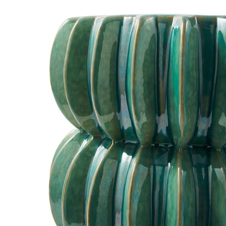 Table d'appoint Pumpkin céramique vert / Ø 33 x H 44,5 cm - POLSPOTTEN