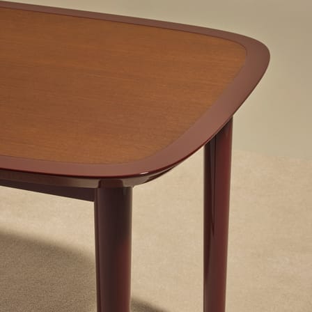 Table rectangulaire Equilibre bois rouge / 180 x 90 cm - Maison Sarah Lavoine
