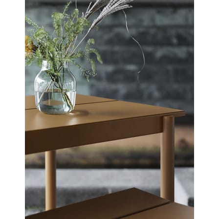 Table rectangulaire Linear métal / 140 x 75 cm - Muuto