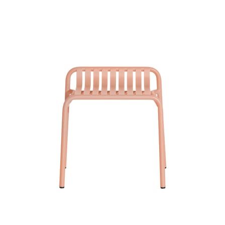 Tabouret Week-End métal rose / Aluminium - Petite Friture