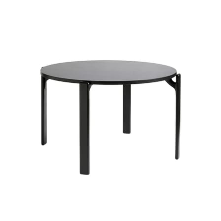 Tavolo rotondo Rey legno nero / By Bruno Rey x Dietiker, 1971 - Ø 128,5 cm - Hay