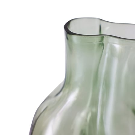 Vase Gleam verre vert / H 22 cm - HK LIVING
