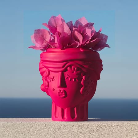 Vase Magna Graecia - Woman céramique rose / H 33 cm - Seletti