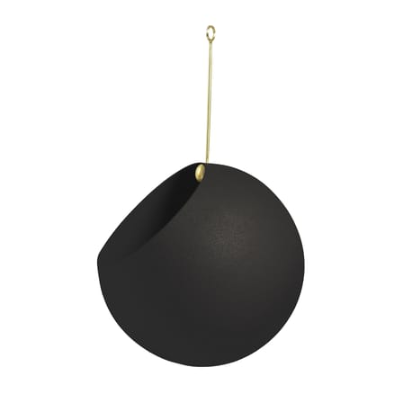 Blumenampel Globe Small metall schwarz / Ø 17 cm - Metall - AYTM
