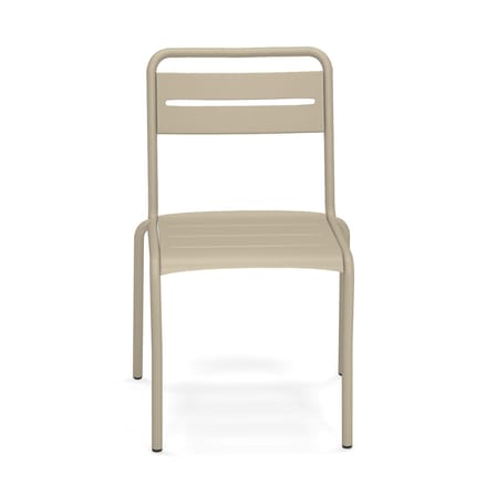 Chaise empilable Star métal beige / Aluminium - Emu