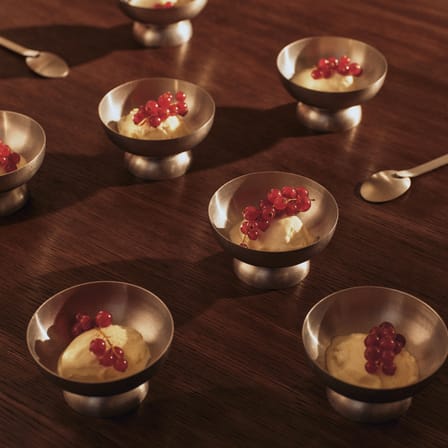 Coppa da gelato Tumbled metallo argento - Ferm Living
