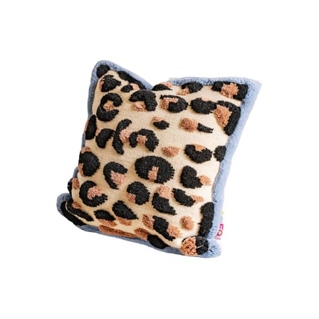 Coussin Leopard  / 45 x 45 cm - Laine tissée main - COLORTHERAPIS