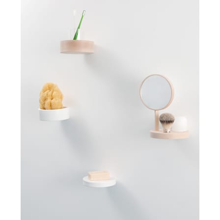 Étagère Balcon céramique blanc / Ø 14 cm - Moustache