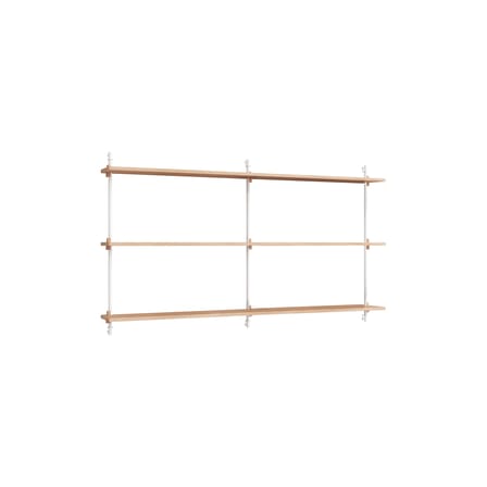 Étagère Wall Shelving – ws.85.2 bois naturel / L 162 x H 85 cm x Prof. 17,5 cm - MOEBE