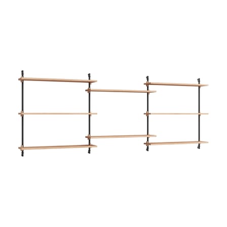 Étagère Wall Shelving – ws.85.3 bois naturel / L 239 x H 85 x Prof. 17,5 cm - MOEBE