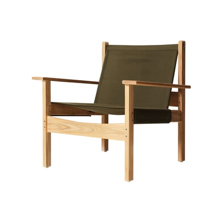 Fauteuil Explorer tissu vert - HK LIVING