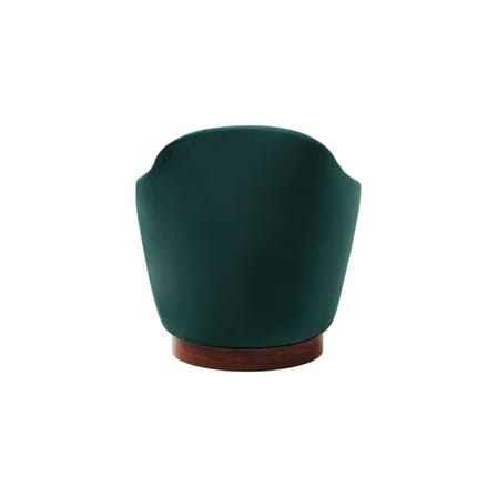 Fauteuil pivotant Bozzolo tissu vert / Moyen modèle - L 75 cm / Laine bouclette - Maison Sarah Lavoine
