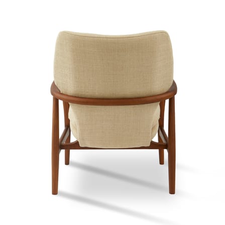 Fauteuil rembourré Peggy tissu beige - POLSPOTTEN