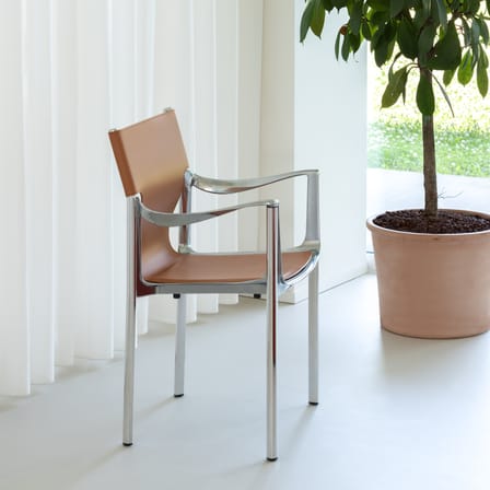 Fauteuil Venice cuir marron - Magis