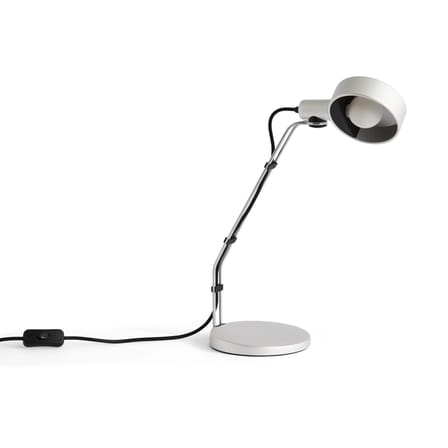 Lampe de table Cupola métal argent / Orientable - Hay