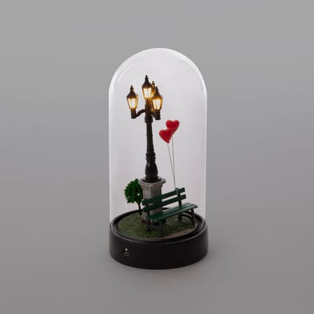 Lampe de table My Little Valentine LED verre transparent / Ø 11 x H 22 cm - Seletti