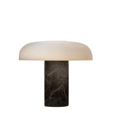 Lampe de table Tropico Media LED verre marbre blanc noir / H 32 cm /  marbre - Fontana Arte