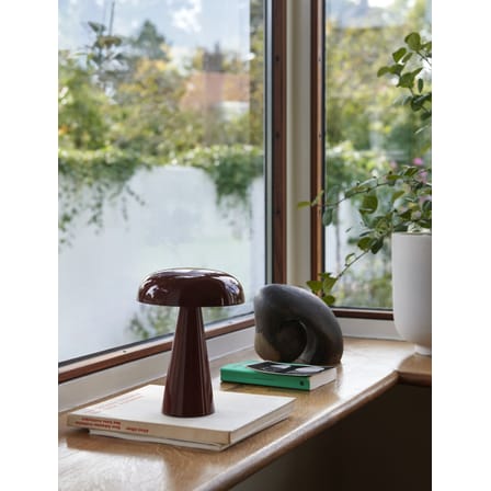 Lampe sans fil rechargeable Como SC53 LED métal rouge / H 21 cm - &tradition