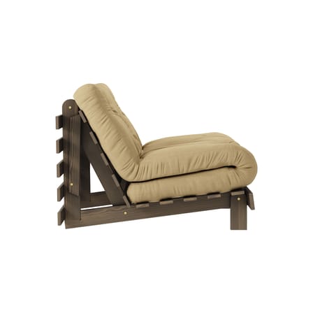 Fauteuil convertible Roots / Dormeuse & lit d'appoint - 3 positions / Structure marron - KARUP DESIGN