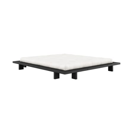 Lit double Japan bois noir / Pour matelas 180 x 200 cm - KARUP