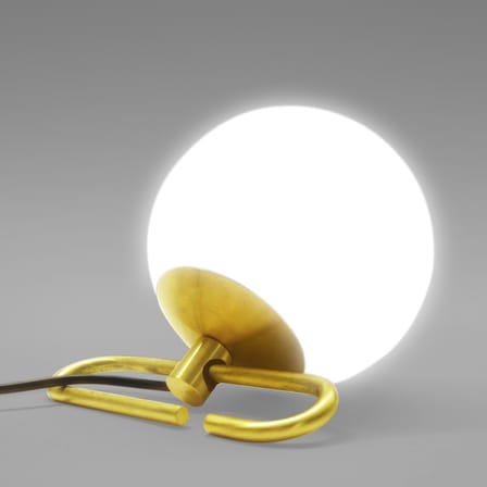 nh1217 Table lamp metal glass gold / to stand or hang - Artemide