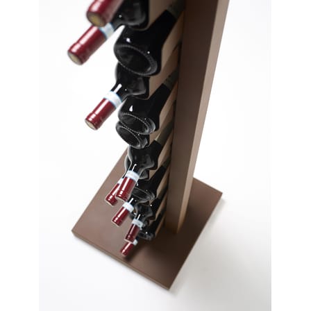 Porte-bouteilles mural Ptolomeo Vino métal marron / H 75 cm - Opinion Ciatti