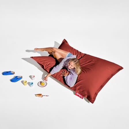Sitzkissen The Original Canvas textil rot / Recycelt - 140 x 180 cm - Fatboy