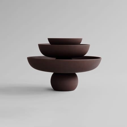Tischgesteck Baburu Medium keramik braun / Ø 30 x H 15 cm - 101 COPENHAGEN