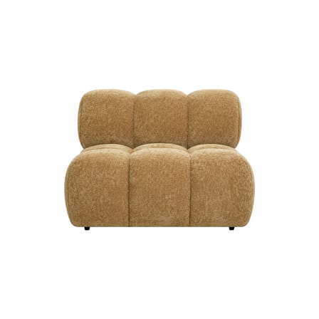 Gepolsterter Sessel Waffle textil braun / Sofa modulierbar - NV GALLERY