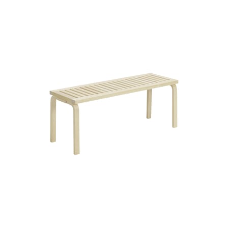 Bank 153A holz natur / B 112,5 cm - Alvar Aalto, 1945 / Sitzfläche aus Holzlatten - ARTEK