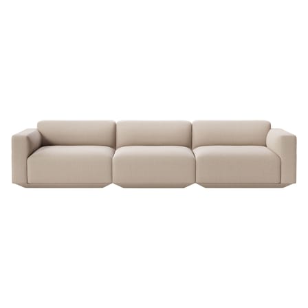 Canapé droit Develius D tissu beige / 4 places - L 309 cm - &tradition