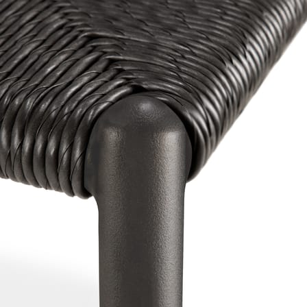 Chaise Elin métal marron / Assise corde - Ethnicraft