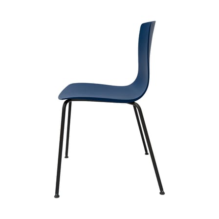 Chaise empilable Aava 02 bleu / 4 pieds - Polypropylène recyclé - Arper