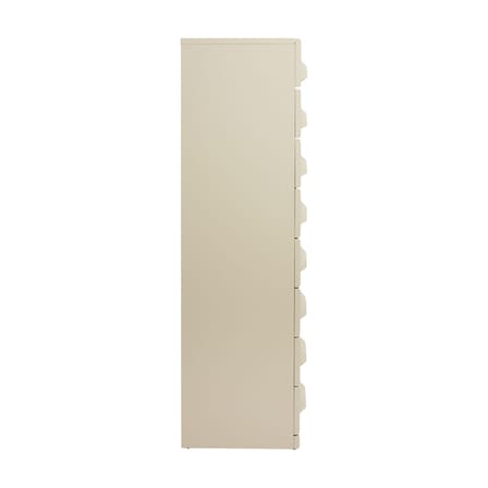 Commode Chest of drawers bois beige / Chiffonnier 8 tiroirs - L 45 x P 40,5 x H 128,8 cm - HK LIVING