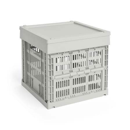 Couvercle  plastique gris / Pour panier Colour Crate Medium Square & Cube 30 x 30 cm - Hay