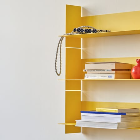 Étagère Pli métal jaune / L 60 x P 15 cm - TIPTOE